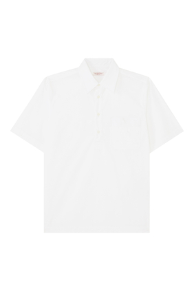 V-Detail Short-Sleeve Shirt